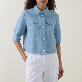 Boucl&eacute; Boxy Jacket
