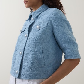 Boucl&eacute; Boxy Jacket