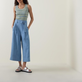 Belted Wide Leg Culottes