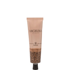 Angelina Chestnuts Cream Tube 80g, beige and brown packaging with decorative band detail