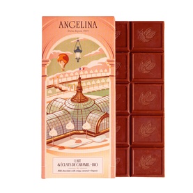 Milk With Crispy Caramel & Salt Flower Chocolate Bar Bio 100g