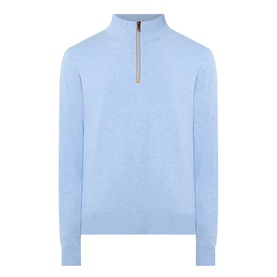 Troyer Logo Half-Zip Sweater