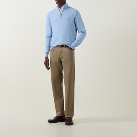 Troyer Logo Half-Zip Sweater