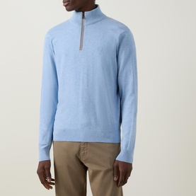 Troyer Logo Half-Zip Sweater