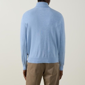 Troyer Logo Half-Zip Sweater