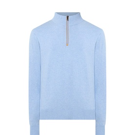 Troyer Logo Half-Zip Sweater
