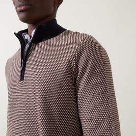 Troyer Weave Half-Zip Sweater