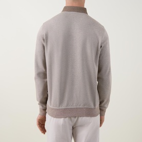 Geo Weave Logo Knitted Polo Shirt