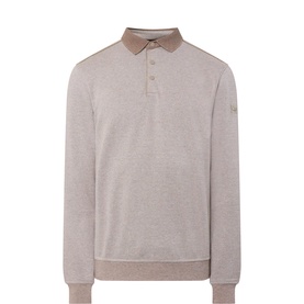 Geo Weave Logo Knitted Polo Shirt