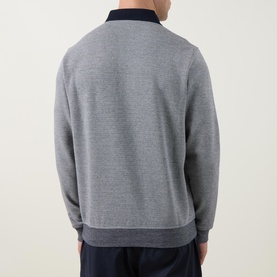 Geo Weave Logo Knitted Polo Shirt