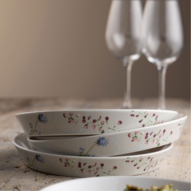 Camille Pale Jade Pasta Bowls Set of Four