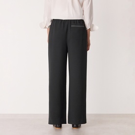 Stitch Detail Straight-Leg Trouser