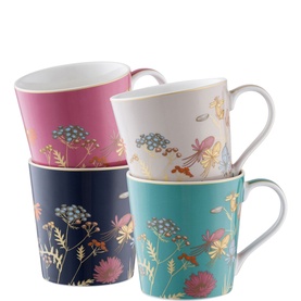 Golden Meadow Set of Four Mugs