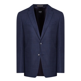Hutson Checked Single-Breasted Blazer