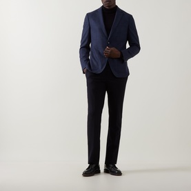 Hutson Checked Single-Breasted Blazer