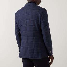 Hutson Checked Single-Breasted Blazer
