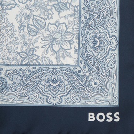 Micro Pattern Logo Pocket Square