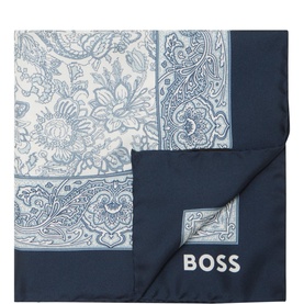 Micro Pattern Logo Pocket Square