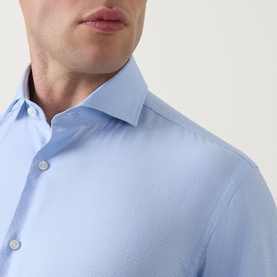 Joe Dotted Single Cuff Formal Shirt