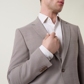 Structured Single-Breasted Two-Piece Suit