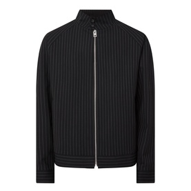 Keyn Pinstripe Bomber Jacket