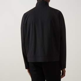 Keyn Pinstripe Bomber Jacket
