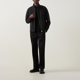 Keyn Pinstripe Bomber Jacket