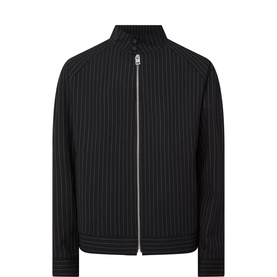 Keyn Pinstripe Bomber Jacket