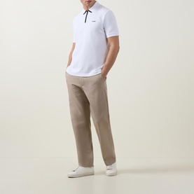 Dalomino Logo Zip Polo Shirt