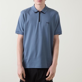 Dalomino Half-Zip Logo Polo Shirt