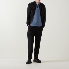 Dalomino Half-Zip Logo Polo Shirt