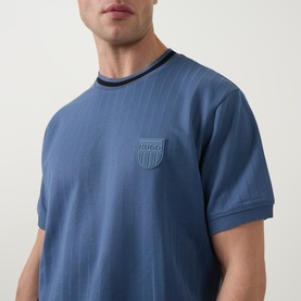 Davros Logo Tonal Stripe T-Shirt