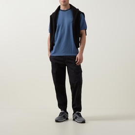 Davros Logo Tonal Stripe T-Shirt
