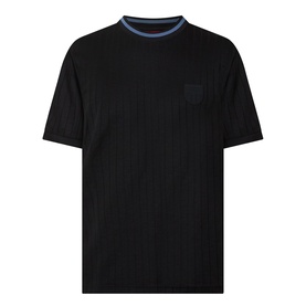 Davros Logo Tonal Stripe T-Shirt