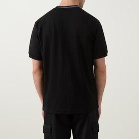 Davros Logo Tonal Stripe T-Shirt