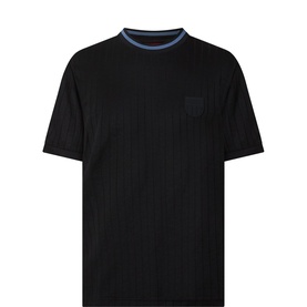 Davros Logo Tonal Stripe T-Shirt
