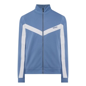 Darti Contrast Stripe Zip Sweatshirt