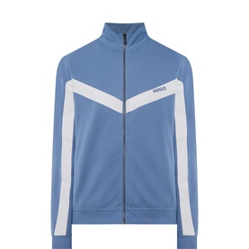 Darti Contrast Stripe Zip Sweatshirt