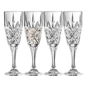 Inisheer Glass Flute, Set of Four