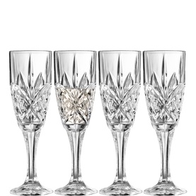 Inisheer Glass Flute, Set of Four