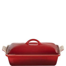 Stoneware Heritage Rectangular Dish with Lid 33cm