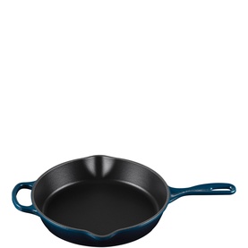 Signature Cast Iron Round Deep Skillet with Metal Handle 26cm