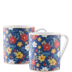 Midnight Garden Set of Two Mugs