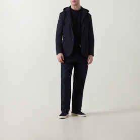 Contrast Trim Logo Sweater