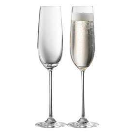 Solus Glass Flute, Set of Two