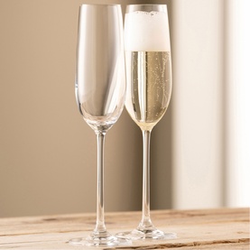 Solus Glass Flute, Set of Two