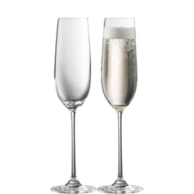 Solus Glass Flute, Set of Two