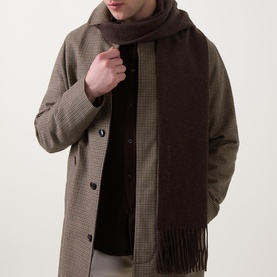 Jolly Logo Embroidered Tassel Scarf