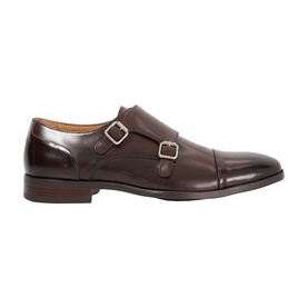 Satchin 2 Leather Double Buckle Monk Shoes