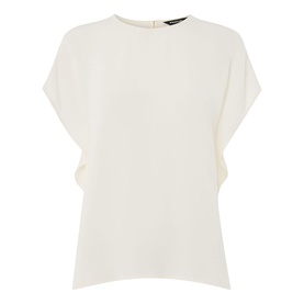 Split Hem Keyhole Top